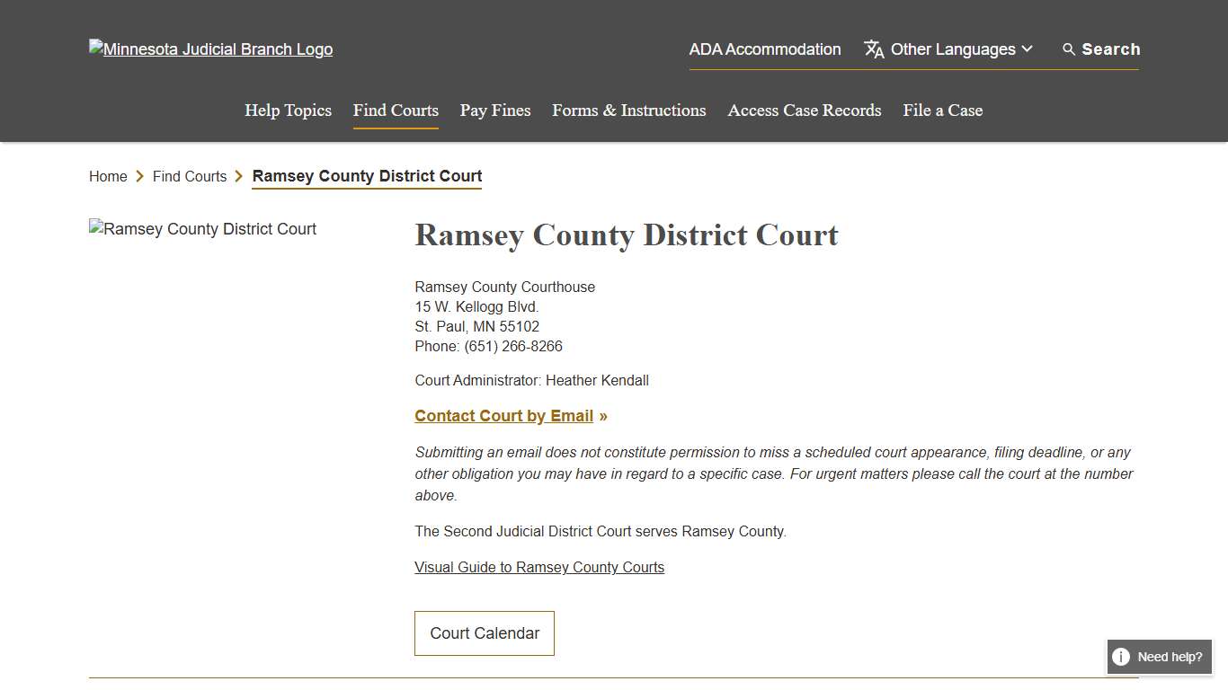 Ramsey County District Court